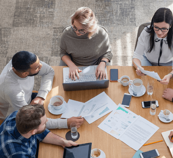 work meeting with several people